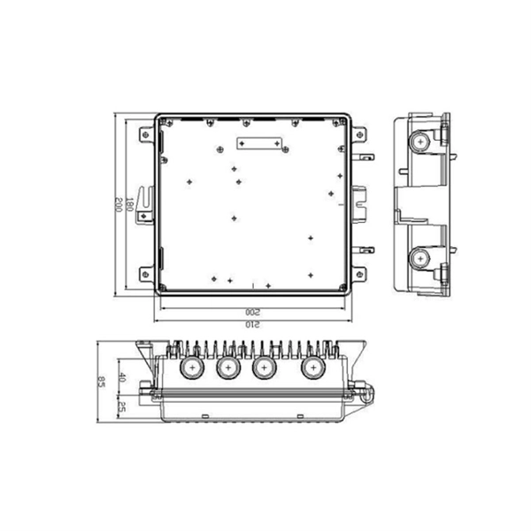 How high is the third-level distribution box above the ground 