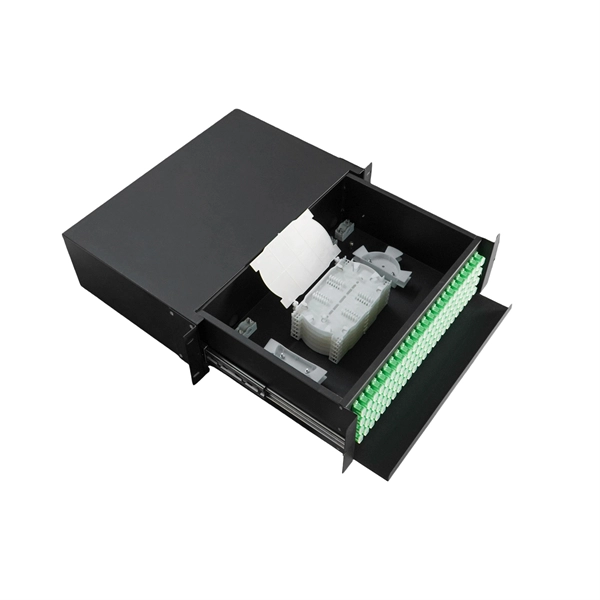 Internal Structure of Fiber Optic Cable Splice Box