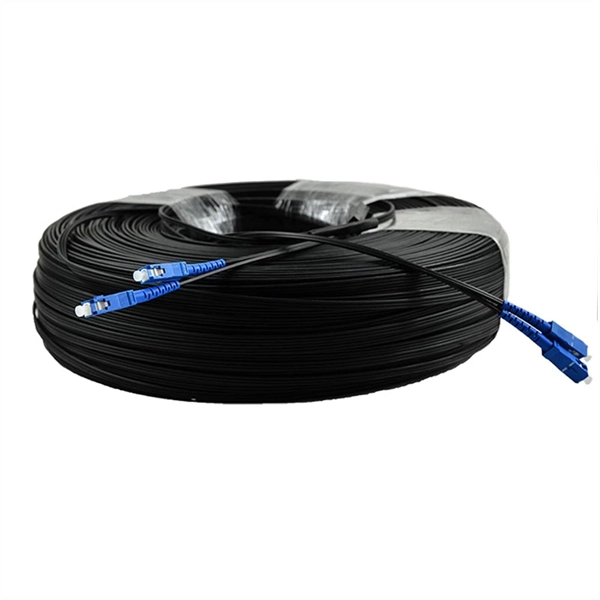 Does the analog surveillance system use fiber optic cables
