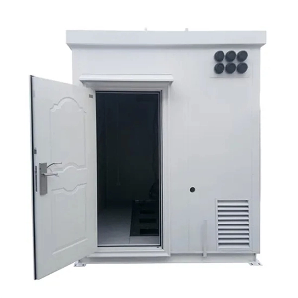 Installation of protective railings for outdoor electrical distribution boxes